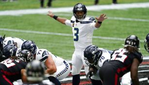 Russell Wilson en acción con Seattle Seahawks 