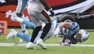 Christian McCaffrey en acción con Panthers