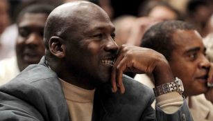 Michael Jordan durante un evento