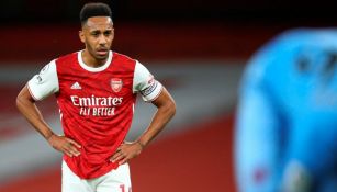 Pierre-Emerick Aubameyang durante un partido con Arsenal 