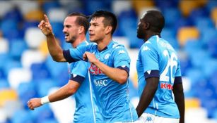 Chucky Lozano en su partido ante el Genoa 