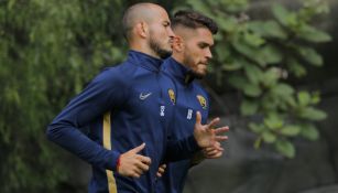 Freire y González en entrenamiento