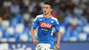 Chucky Lozano jugando con Napoli