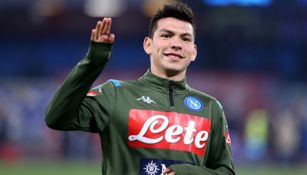 Chucky Lozano jugando con Napoli