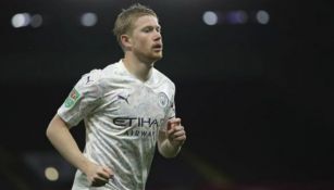 De Bruyne en partido con Manchester City