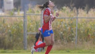 Norma Palafox en festejo con Chivas