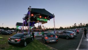 Panorámica del escenario de la Triple A para las Auto Luchas