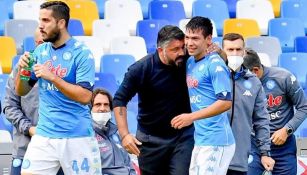 Chucky Lozano y Gennaro Gattuso 