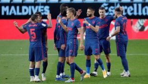 Jugadores del Atlético de Madrid celebrando 