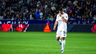 Javier Hernández durante un partido con LA Galaxy