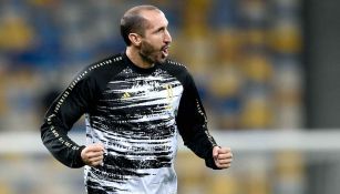 Giorgio Chiellini previo a un duelo con la Juventus 