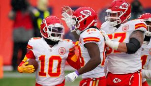 Los Chiefs festejan una acción ante Denver