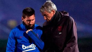 Quique Setién: 'Messi no es un jugador fácil de gestionar'