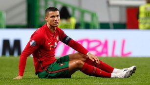 Cristiano Ronaldo durante un duelo con Portugal 