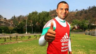 Edgar Pacheco en un entrenamiento con la Selección Mexicana