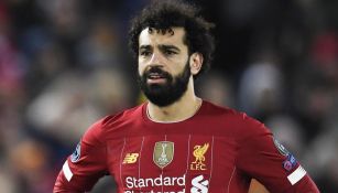 Mohamed Salah durante un duelo con el Liverpool 