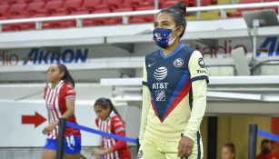 Jugadoras de América y Chivas previo al Clásico