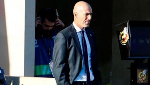 Zinedine Zidane en un partido del Real Madrid