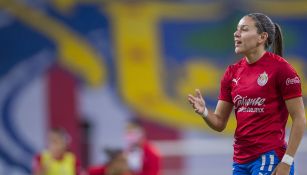 Norma Palafox previo a un partido de Chivas