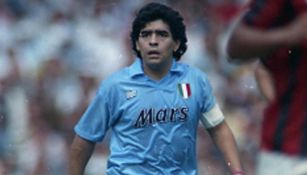 Diego Armando Maradona como jugador del Napoli
