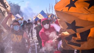 Aficionados de los Pumas previo a un partido