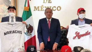 LMB: AMLO anunció el regreso del Águila de Veracruz y la llegada de los Mariachis de Guadalajara