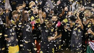 Columbus Crew en festejo de campeonato