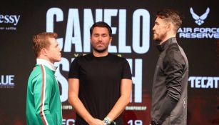 Canelo Álvarez y Callum Smith en día de medios