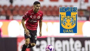 Aldo Cruz en un partido con Xolos