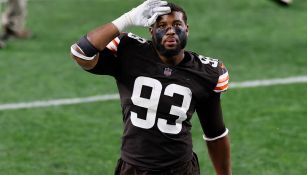 B.J. Goodson en un partido con los Browns