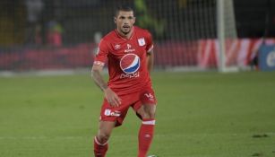 Juan Pablo Segovia durante un partido con América de Cali