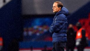 Thomas Tuchel durante un duelo del PSG 