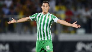 Andrés Guardado durante un duelo con el Betis en LaLiga 