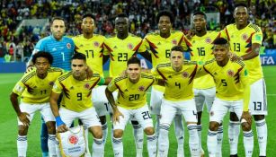 Selección de Colombia previo a un partido 