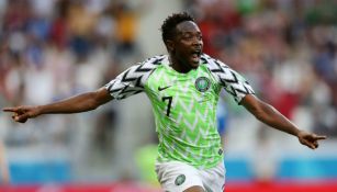 Ahmed Musa en festejo de gol