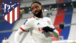 Moussa Dembélé, en acción con el Atlético de Madrid