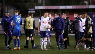 Tottenham en celebración de gol