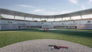 Panorámica de cómo quedaría el Estadio de las Guacamayas de Palenque