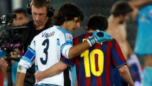 Federico Vilar y Lionel Messi en el Mundial de Clubes