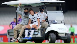 Pumas: Juan Ignacio Dinenno salió desconsolado tras lesión ante Mazatlán