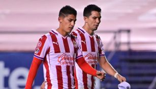 Ángel Zaldívar y Jesús Molina tras un partido con Chivas