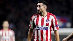 Héctor Herrera en partido con el Atlético 