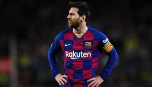 Lionel Messi en un partido del Barcelona 