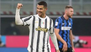 Cristiano Ronaldo celebrando un gol ante el Inter