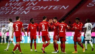 Jugadores del Bayern Munich celebrando un gol