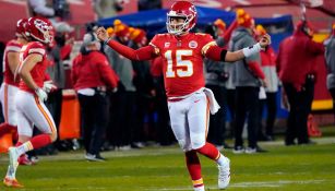 Patrick Mahomes en un juego con los Chiefs