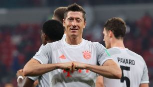 Robert Lewandowski en el partido vs Al-Ahly