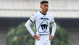 Favio Álvarez en un partido de Pumas Sub-20