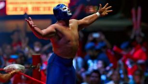 Blue Demon Jr. en una función de lucha 