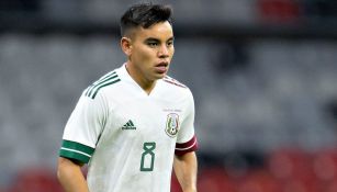 Carlos Rodríguez en un partido con la Selección Mexicana